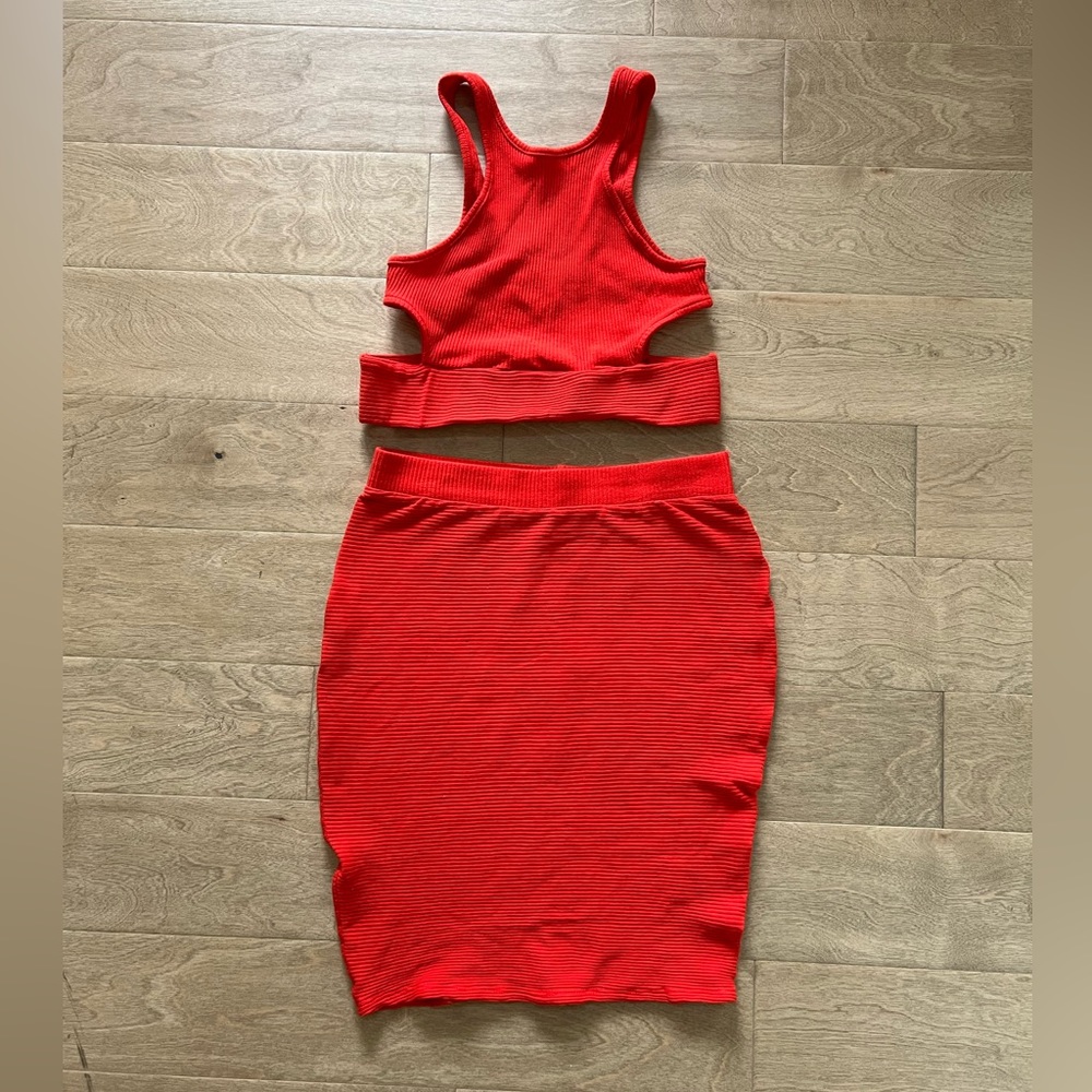 Free People FP Beach Two Piece Skirt and Crop Top Set